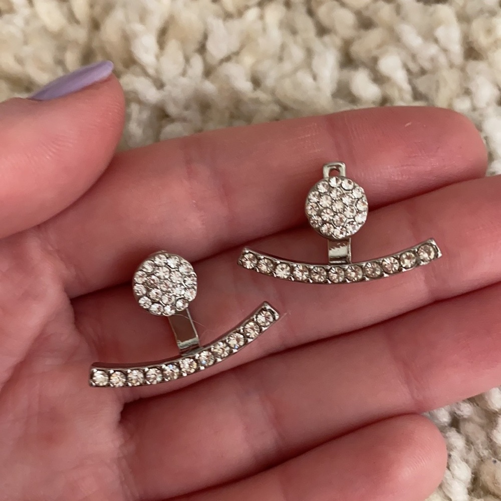 Set of 7 Earrings - mix of silver & rose gold - Picture 8 of 13
